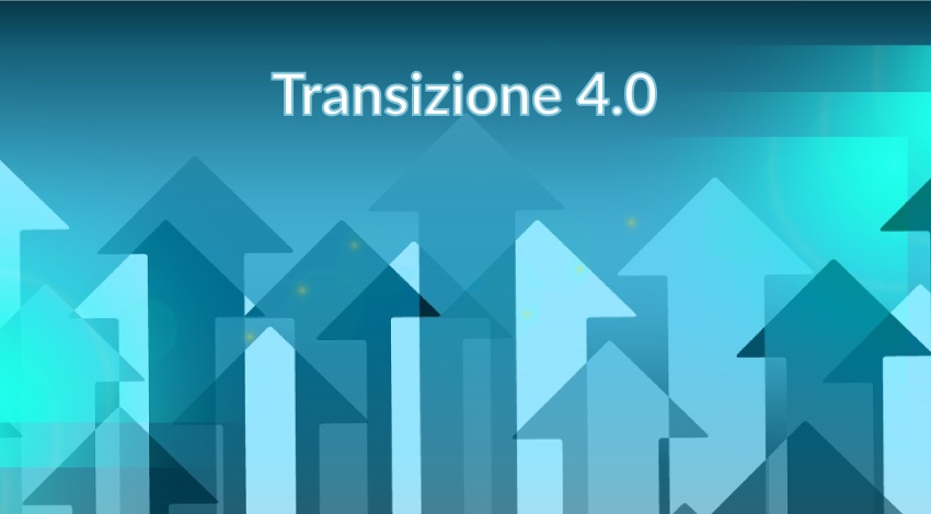 Transizione 4.0 concept - insieme di frecce che puntano verso l'alto